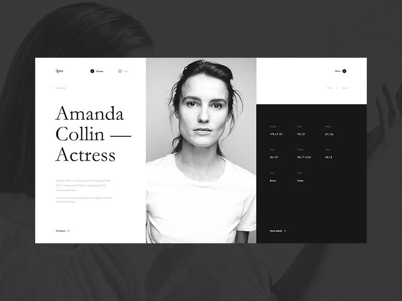 2pm model agency by Viacheslav Olianishyn on Dribbble