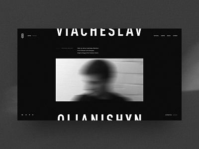 Viacheslav Olianishyn Personal Website app black design fashion gold minimal online site store ui ux web