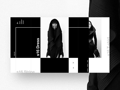J~ Fashion Website black fashion grid helvetica japan swiss white