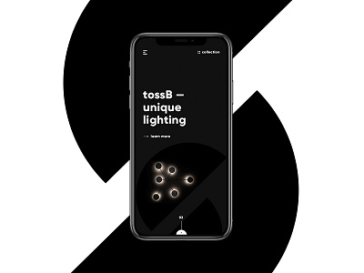 TossB mobile balck design lamp light lighting minimal swiss