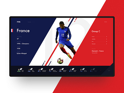 France FIFA 2018 2018 fifa football france mbape minimal sport team ui