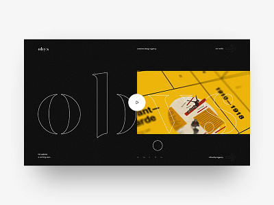 obys website design agency black design minimal studio swiss typo website yellow
