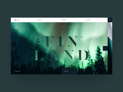 Finland black design finland grid iceland interaction minimal site swiss ui ux web website