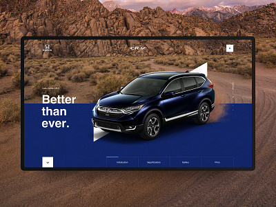 Honda CR-V black design fashion grid helvetica interaction minimal site swiss typography ui ux vehicle design vehicles web website