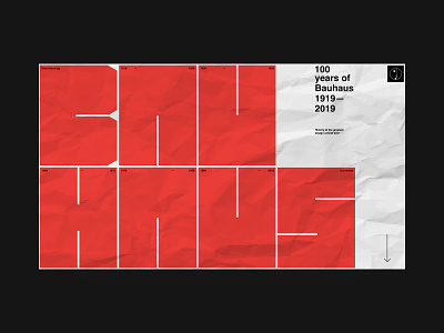 Bauhaus 100 years animation bauhaus black branding constructionism design fashion grid helvetica interaction logo minimal online site swiss typography ui ux web website