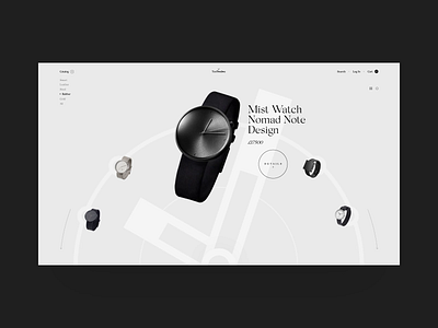 TenTwelve Catalog animation app black branding design fashion grid helvetica interaction minimal online site swiss typography ui ux watches web web design website