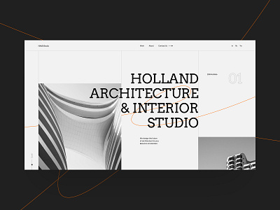 HA&IS black design minimal site swiss typography ui ux web website