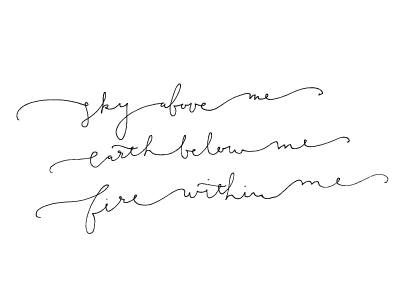 fire within script calligraphy hand lettering inspire lettering