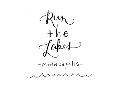 run the lakes script calligraphy clothing hand lettering illustration lettering logo