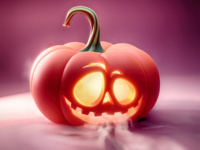 Halloween Pumpkin 3d art blender halloween pumpkin