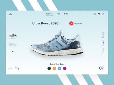 Adidas - Product Page adidas branding ecommerce ecommerce design ecommerce shop landing page product page running shopify plus sneakers ui ux web webdesign website