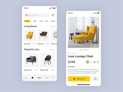 Scandinavian Furniture ecommerce ecommerce design ecommerce shop landing page product page ui ux web webdesign website