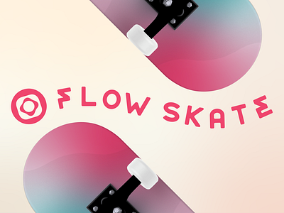 Flow Skate brand design branding design flow skate skate skateboard skateboarding