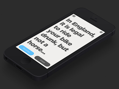Knowledge App app application clean colorful iphone knowledge typography white