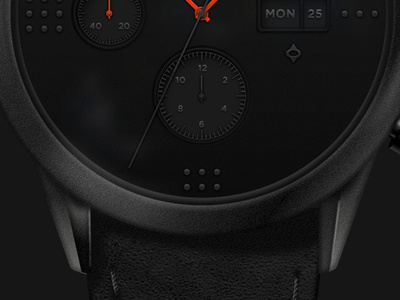 Dotted Watch adobe fireworks black clock design dotted industrial design time watch