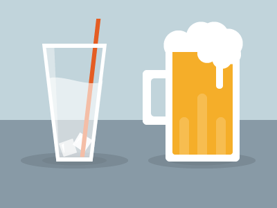 Drink Icons bear drink icon illustration infographic magazine minimal