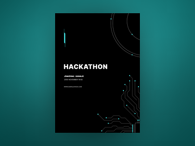 Futuristic Hackathon Poster
