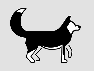 Husky Illustration dog husky wolf