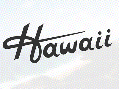Hawaii lettering
