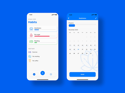 Redesign for Habits App design design interface graphic design interface ui ui ux user experience user interface ux