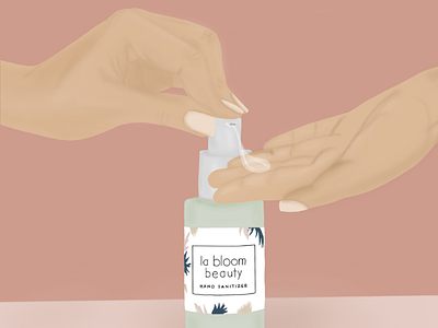 Beauty Product Illustration beauty hand sanitizer illustration product illustration