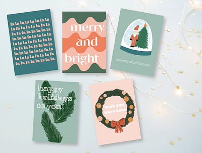 Holiday Card Pack christmas cards christmas design design graphic design holiday card holiday cards holiday design illustration illustrations illustrator