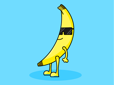 Banana badass banana banana bananas cool cool banana cool design design dribbble illustration