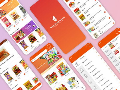 Asian Food  Grocer App Design