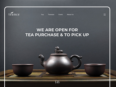 Tea shop landing page