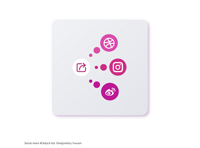 social share app design dailyui dailyui010 dailyuichallenge design icon design social share social share button uidesign visual design