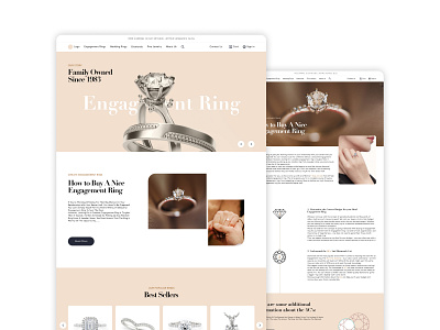 Jewelry Website Design branding dailyui jewelry website ui visual design web design