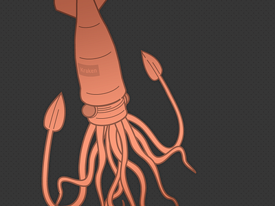 Kraken creature illustration kraken krakken squid vector