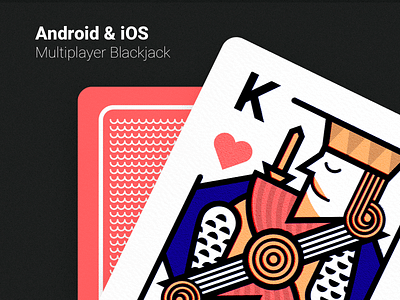 Jack - Android & iOS android blackjack cards casino design illustration ios mobile game playing cards ui vector