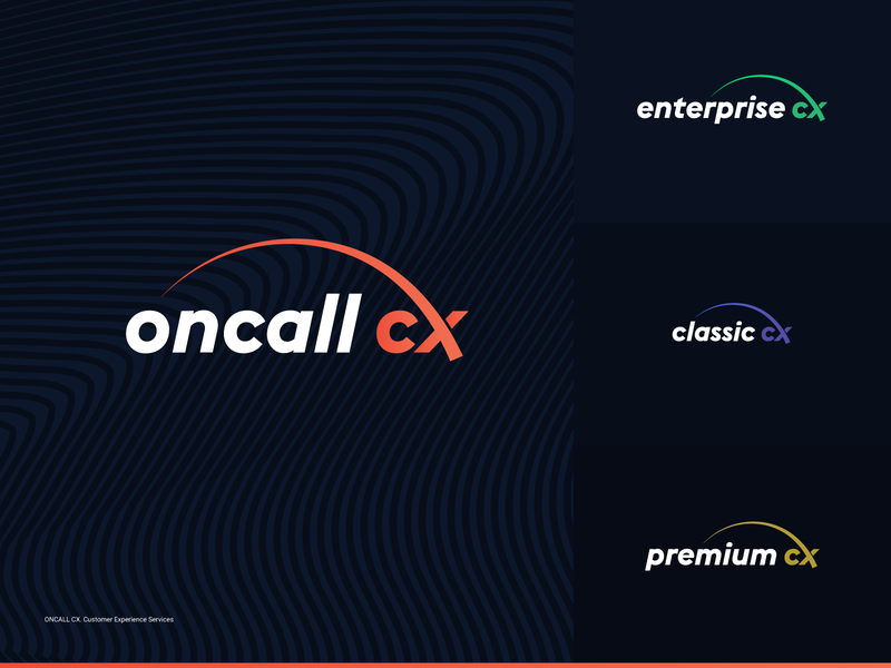 ONCALL CX - Comet branding classic comet customer experience cx enterprise logo logo 2d premium vector