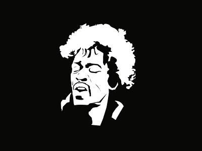 Minimalist Jimi Hendrix 70s art blues design guitar hendrix illustration illustrator jimi hendrix minimalism minimalist music music art musician rock rock and roll
