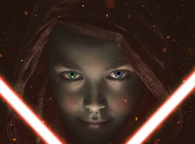 Sith Girl - Face of the Death art burn burning dark darth maul darth vader darthvader design fire girl lightsaber manipulate manipulating manipulation photoshop photoshop art saber sith star wars starwars