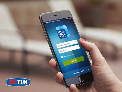 TIM Mobile Operator iOS Aplication 6 app blue flat green ios phone tim ui ux