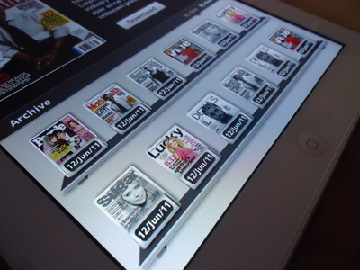 Magazine Reader Ipad App app black book gray i iphone magazine reader shelf