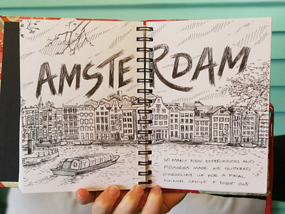 Amsterdam Travel Sketchbook drawing freehand illustraion illustrations journal journey sketch sketchbook travel