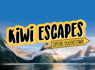 Kiwi Escapes Travel Campaign campaign graphicdesign kiwi lockup logo new zealand retail roadsign sale sign travel typography