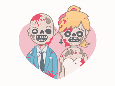 Zombie Prom avatar halloween illustration monster people vector zombie