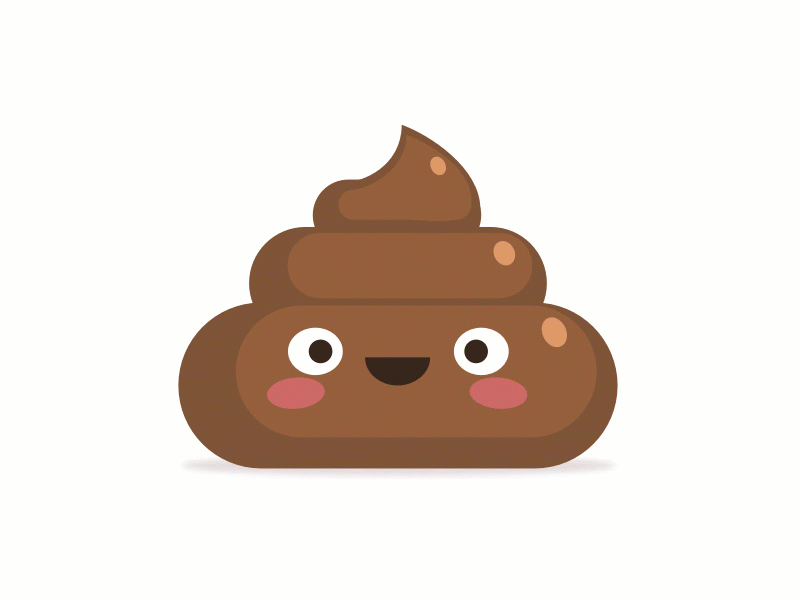 Poop Icon made on Sketch 💩 crap emoji flat how to icon illustration poop process shit