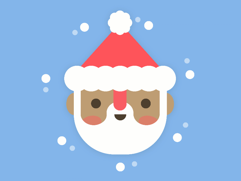Santa made on Sketch christmas flat illustration holidays santa sketch snow winter xmas