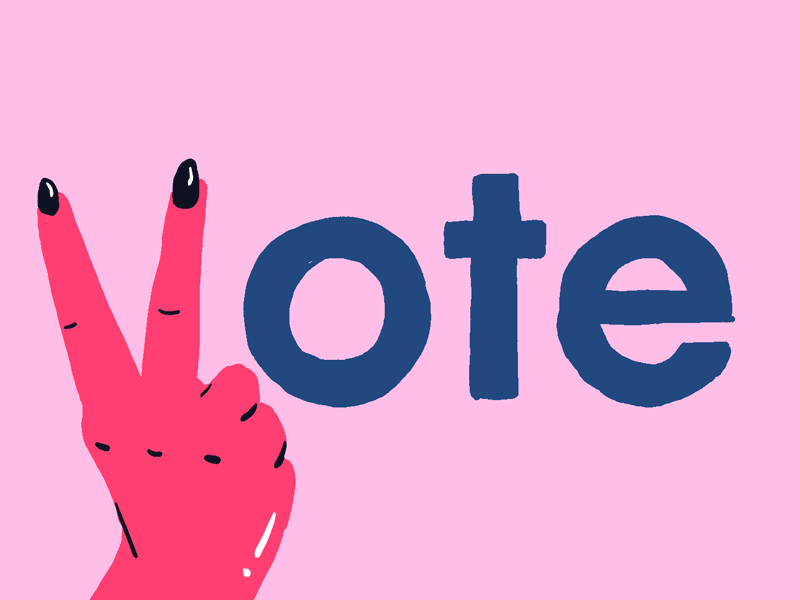 Go Vote! 🇺🇸 animation hand hand drawn illustration political type art
