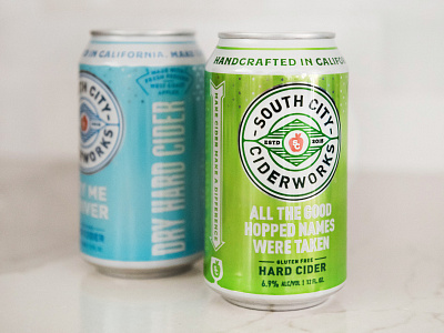 South City Ciderworks bay area beverage california california cider can design cider craft cider hard cider kevin kroneberger packaging print san francisco cider typography