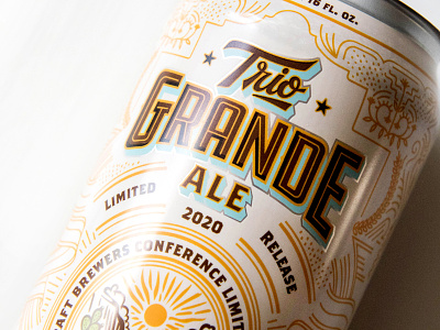 Craft Brewers Conference beer design beer label can design craft beer illustration lettering monoline typography