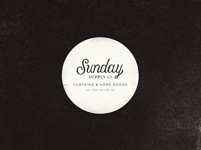 Sunday Supply Co. boutique branding clothing colorado custom type design fort collins logo sunday supply co. texture womens clothing