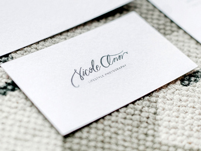 Branding branding business card lettering logo photographer typography