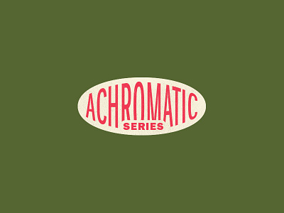 Achromatic Series badge beer branding logo mark typography vintage