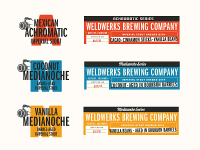 Weldwerks Label Elements beer bottle bottle design branding brewery colorado craft beer greeley identity type typography